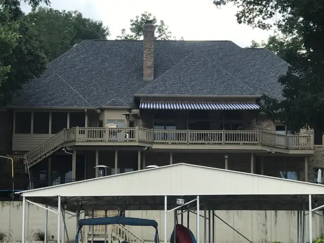 A large home re-roofed